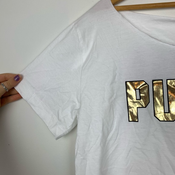 PINK Victoria's Secret Crop Top Large Purdue Z11 - Picture 5 of 8